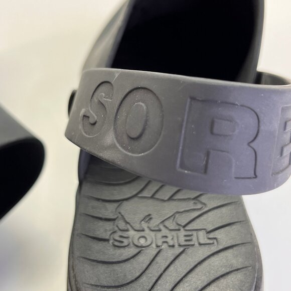 Sorel Ona Streetworks Black Clog Heel Size 11 Slip-On Rubber Comfort Shoe - Picture 15 of 16
